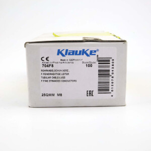 Klauke Rohrkabelschuhe KL8-25F 704F8 M8 (100Stk.) OVP