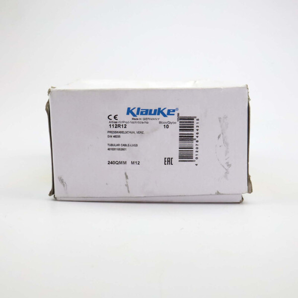 Klauke Presskabelschuh KL28/240 112R12 M12 (10Stk.) OVP