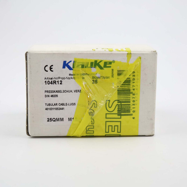Klauke Presskabelschuh KL10/25 104R12 M12 (25Stk.) OVP