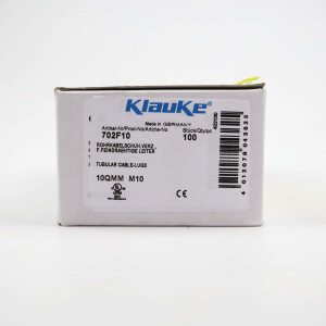 Klauke Rohrkabelschuhe K10-10F 702F10 M10 (100Stk.) OVP