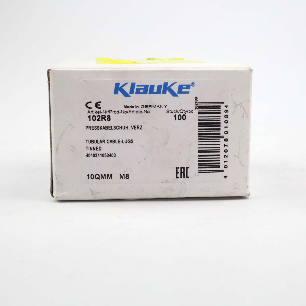 Klauke Presskabelschuh KL6/10 102R8 M8 (100Stk.) OVP