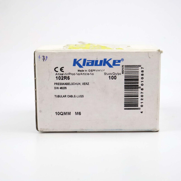 Klauke Presskabelschuh KL6/10 102R6 M6 (79pcs.) OVP