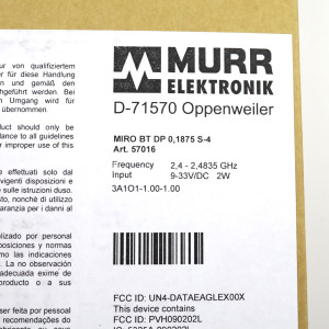 MURR ELEKTRONIK Bluetooth Slave MIRO BT DP 0,1875 S-4 57016 SIE