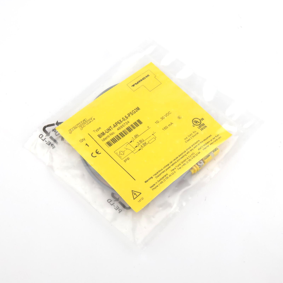 Turck Magnetfeldsensor BIM-UNT-AP6X-0.6-PSG3M 4685724 OVP