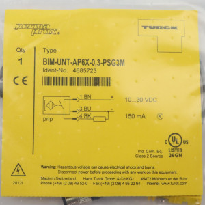 Turck Magnetfeldsensor BIM-UNT-AP6X-0,3-PSG3M 4685723 OVP