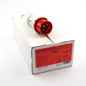 Walther CEE Stecker 210 16A 5P 400V (10Stk.) OVP