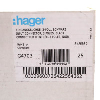 Hager Eingangsbuchse G4703 849562 (20Stk.) OVP