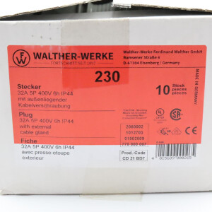 Walther CEE Stecker 230 32A 5P 400V (10Stk.) OVP