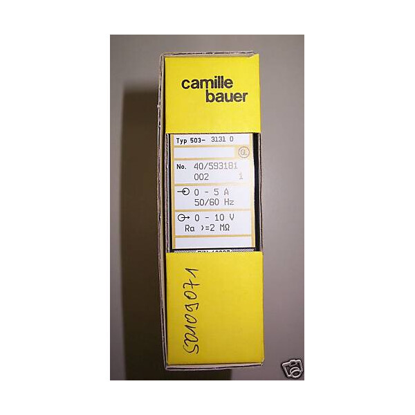 camille bauer Meßumformer SINEAX I503 Typ 503-31310 OVP
