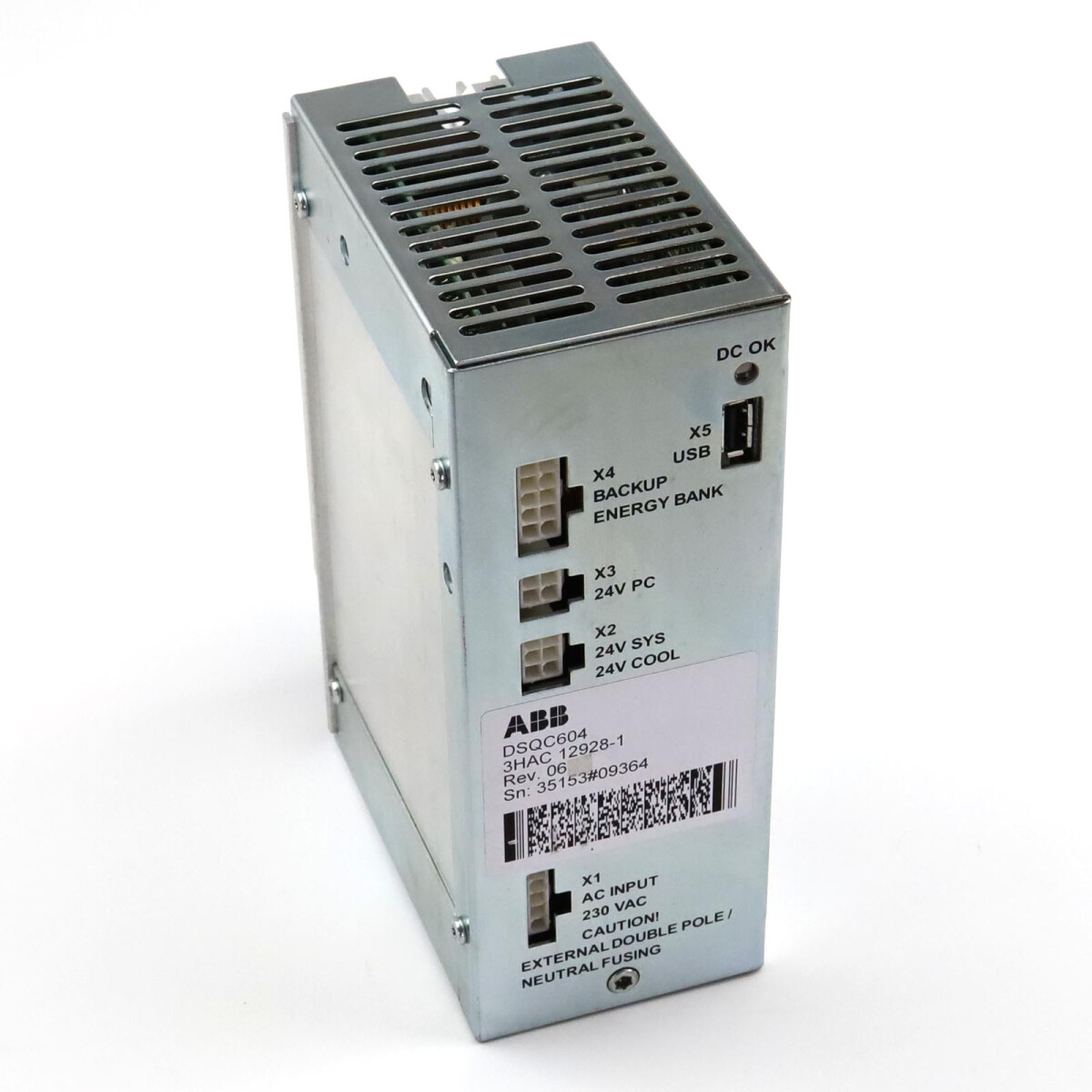 ABB / powerbox Power Supply DSQC604 3HAC12928-1 PBSE1027 Rev