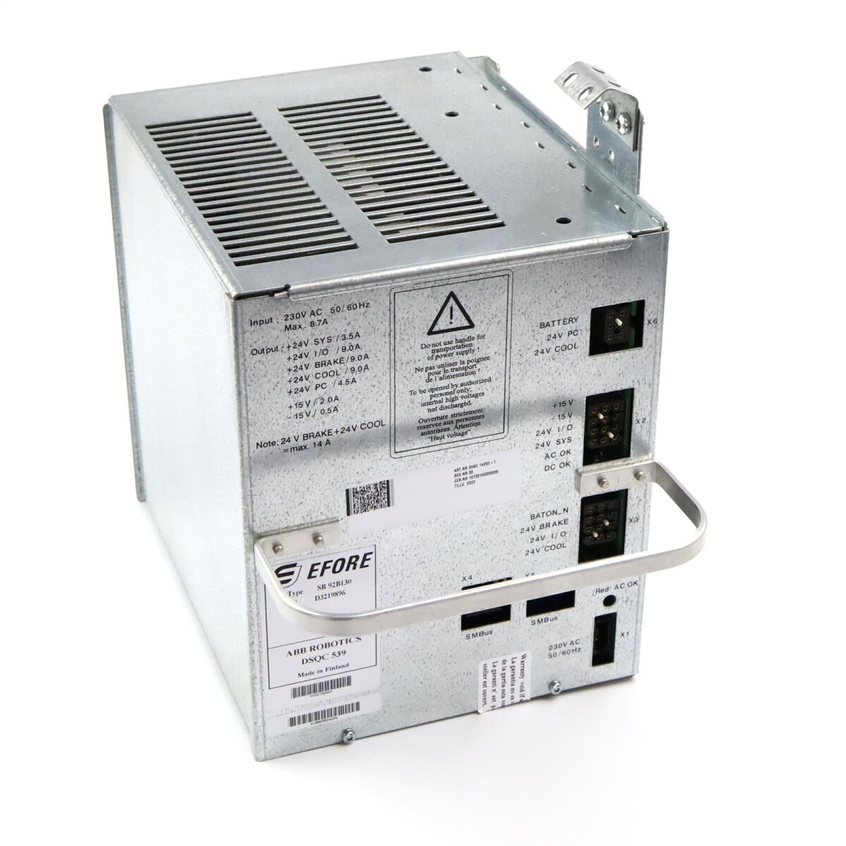 ABB / EFORE Power Supply DSQC539 3HAC14265-1 SR92B130 Rev.00