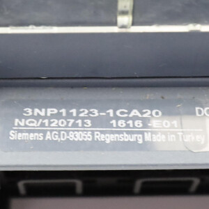 Siemens Sicherungslasttrennschalter 3NP1123-1CA20 GEB