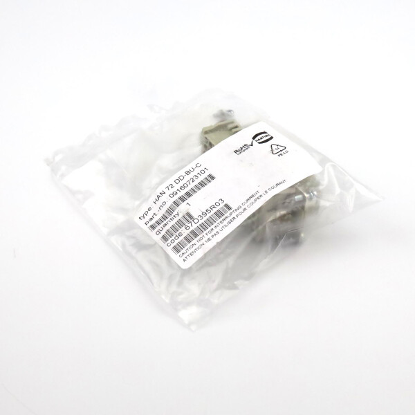 Harting Einsatz HAN 72 DD-BU-C 09160723101 OVP