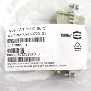 Harting Einsatz HAN 72 DD-BU-C 09160723101 OVP