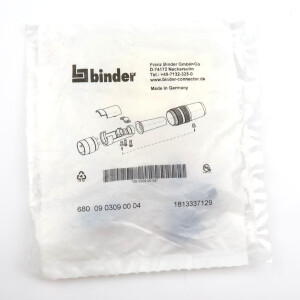 binder M16 Kabelstecker 09 0309 00 04 OVP