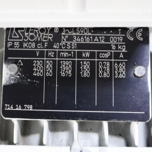 Leybold Sogevac Vakuumpumpe SV65B 960407 54m³/h/64m³/h 0,5mbar GEB