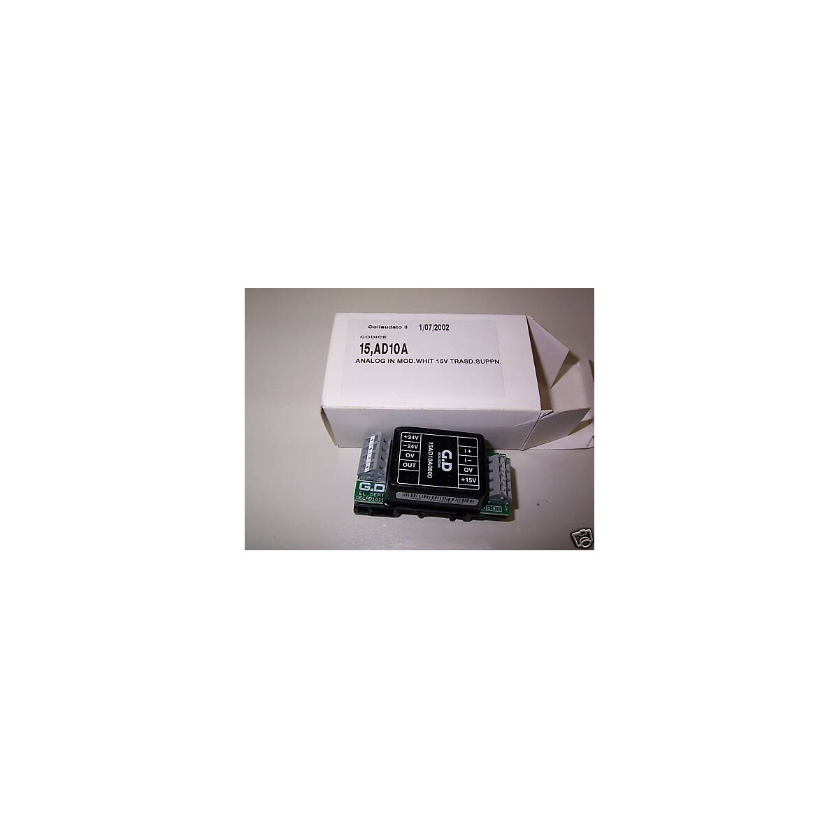 G.D Bologna Wandler 15AD10A0000 24V / 15V OVP