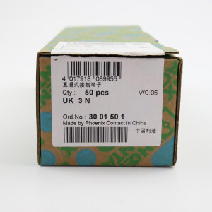 Phoenix Contact Durchgangsklemme UK 3 N 3001501 (9Stk.) OVP
