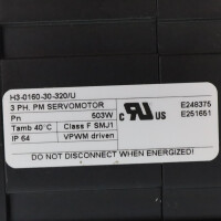 LUST Servomotor LSH-074-2-30-320/T1,1R H3-0160-30-320/U GEB