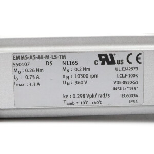 Festo Servomotor EMMS-AS-40-M-LS-TM 550107 GEB