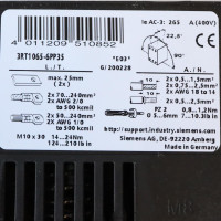 Siemens Leistungsschütz 3RT1065-6PP35 OVP
