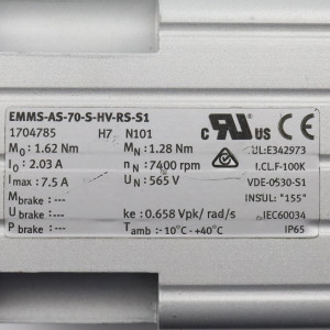 Festo Servomotor EMMS-AS-70-S-HV-RS-S1 1704785 GEB