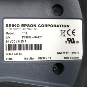 Seiko EPSON / KEBA Teach Pendant Unit R14M615001K TP1 OVP