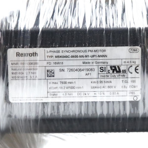 Rexroth Servomotor MSK040C-0600-NN-M1-UP1-NNNN R911306388 OVP