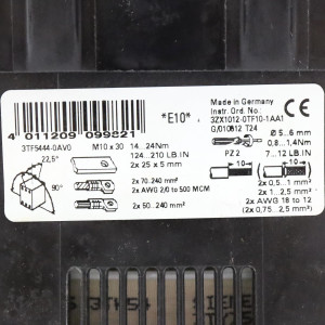 Siemens Schütz 3TF5444-0AV0 GEB