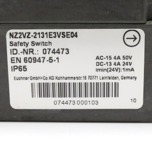Euchner Sicherheitsschalter NZ2VZ-2131E3VSE04 074473 OVP