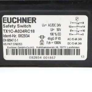 Euchner Sicherheitsschalter TX1C-A024RC18 082934 OVP