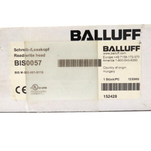Balluff HF-Schreib-/Lesekopf BIS0057 BIS M-302-001-S115 SIE
