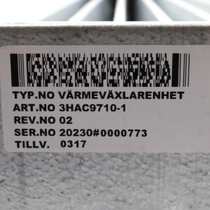 ABB Wärmetauscher 3HAC9710-1 GEB