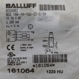 Balluff Lichttaster BOS00RZ BOS 18M-PA-1QD-E5-C-S4 OVP