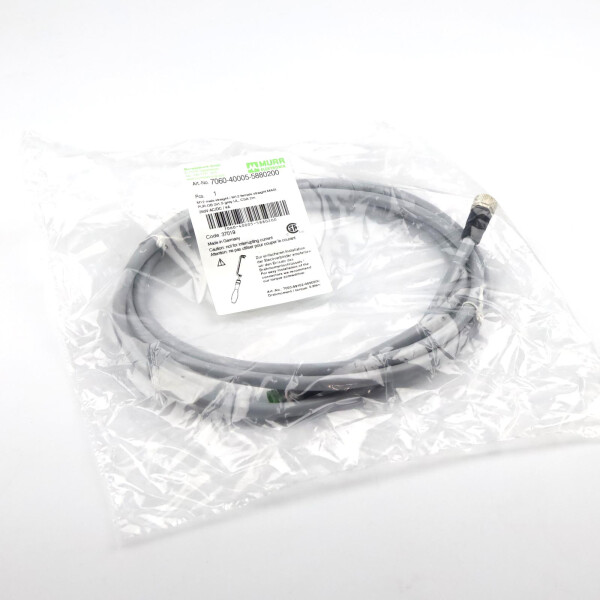 MURR ELEKTRONIK Verbindungskabel M12 St. M12 Bu. 7060-40005-5880200 OVP