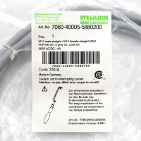 MURR ELEKTRONIK Verbindungskabel M12 St. M12 Bu. 7060-40005-5880200 OVP