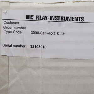 Klay-Instruments Druckmessumformer 3000-San-4-X3-K-I-H OVP