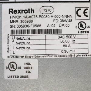 Rexroth Drossel HNK01.1A-A075-E0080-A-500-NNNN R911305936 OVP