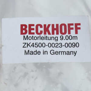Beckhoff Motorleitung AX5000 dynamic ZK4500-0023-0090 9m OVP