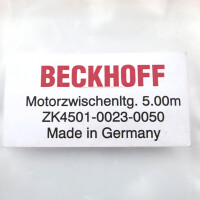 Beckhoff Motorverlängerungsleitung AX5000 dynamic ZK4501-0023-0050 5m OVP
