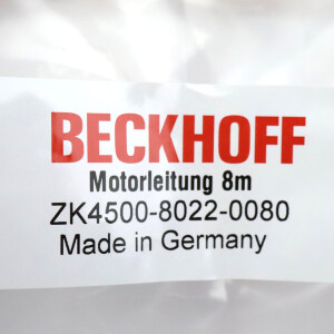 Beckhoff Motorleitung AX5000 dynamic ZK4500-8022-0080 8m OVP