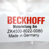 Beckhoff Motorleitung AX5000 dynamic ZK4500-8022-0080 8m OVP