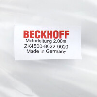 Beckhoff Motorleitung AX5000 dynamic ZK4500-8022-0020 2m OVP