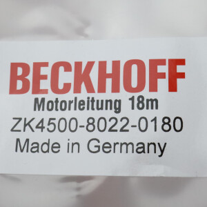 Beckhoff Motorleitung AX5000 dynamic ZK4500-8022-0180 18m OVP