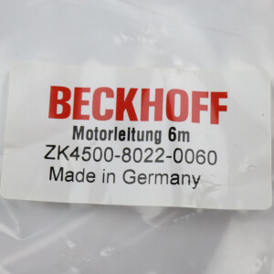 Beckhoff Motorleitung AX5000 dynamic ZK4500-8022-0060 6m OVP