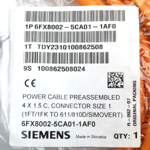 Siemens Leistungsleitung 6FX8002-5CA01-1AF0 OVP