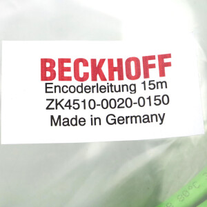 Beckhoff Encoderanschlussleitung AX5000 dynamic ZK4510-0020-0150 15m OVP