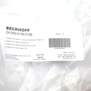 Beckhoff EtherCAT P-Leitung ZK7000-0105-0100 10m OVP