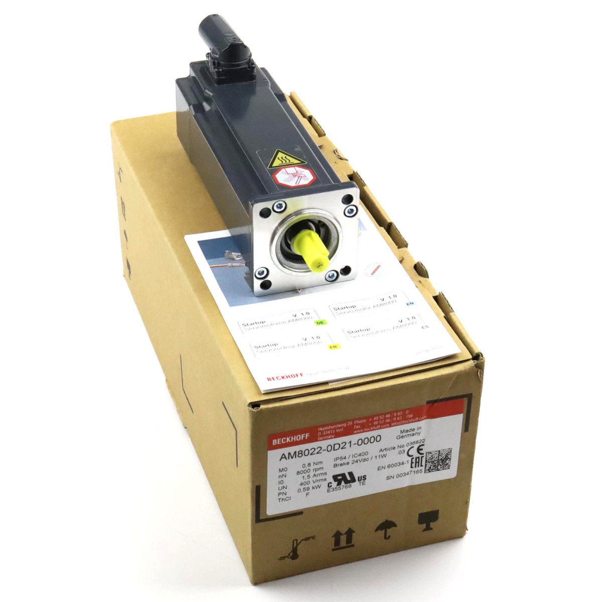 Beckhoff Servomotor AM8022-0D21-0000 0,59kW OVP