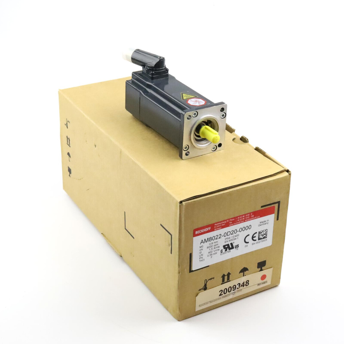 Beckhoff Servomotor AM8022-0D20-0000 0,59kW OVP